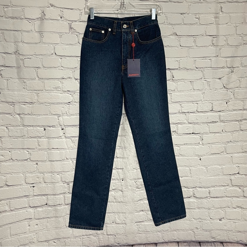 NWT New Hamnett Straight Leg Jeans Made In Italy Size 26